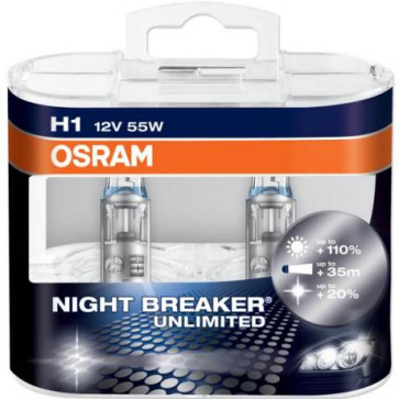 H1 Osram NightBreaker Unlimited Bulb Set