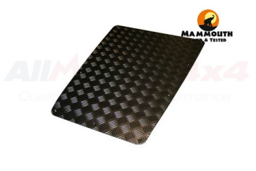 Mammouth 3mm Premium bonnet protection plate for Defender 1983-2007 (black powder coated)