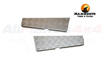 Mammouth 3mm Premium rear body corner protectors Defender 110 1983-2006 (silver anodised)