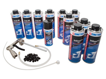 Dinitrol Rust Proofing Kit Land Rover Sized Vehicle - Compressor