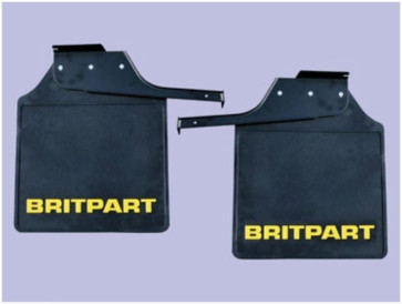 Pair Of Britpart Mudflaps (Yellow Logo)