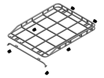 Safety Devices Explorer Roof Rack 90 / 110 With Roll Cage - Long Rail