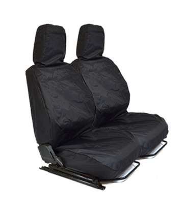 Defender Font Outer Pair Seat Covers (BLACK)