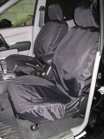 Mitsubishi L200 (2006 to current) Front Pair Single Seats Seat Covers