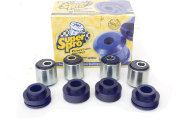 Superpro Land Rover Defender, Discovery, and Range Rover Classic Radius Arm Bushing Kit  with Castor Correction & Standard Axle Alignment (Front Kit)