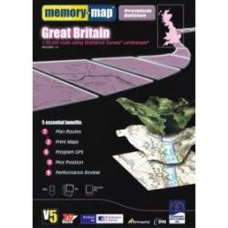 Memory Map - Map Data - Britain's National Parks Standard