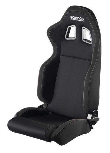 Sparco R100 Sports Recliner Seat - Black / Black