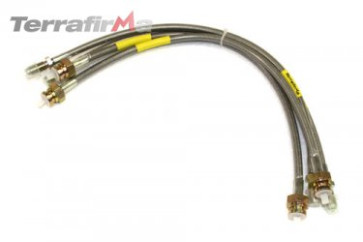 Terrafirma standard length stainless steel braided brake hose kit (Discovery 1 1994-1998 with ABS)