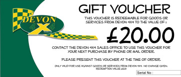 Devon 4x4 Gift Voucher - £20