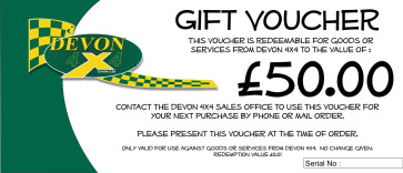 Devon 4x4 Gift Voucher - £50