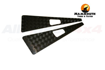 Mammouth 3mm Premium wing top protectors for Defender 1983-2007 (black powder coated)