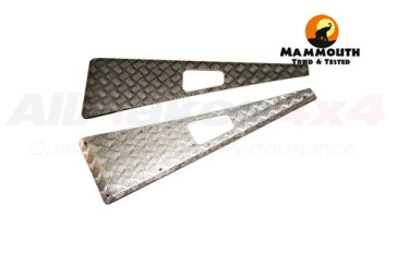 Mammouth 3mm Premium wing top protectors for Defender 1983-2007 (uncoated aluminium)