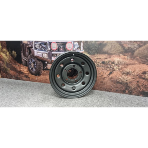 16x7 Black Steel wheels (SHOP SOILED)