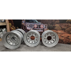 15x8 Silver Steel wheels (SHOP SOILED)