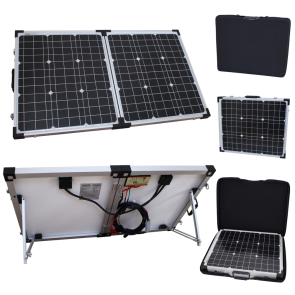 80w 12v Folding Solar Charging Kit for Expedition, Overlanding, Caravans, Motorhomes and Boats