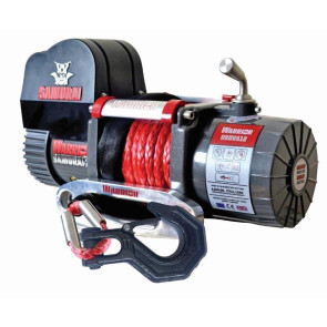 Warrior 9500 V2 Short Drum Samurai 12v Electric Winch with Synthetic Rope