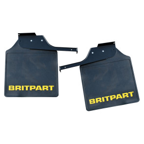 Pair Of Britpart Mudflaps - Yellow Logo