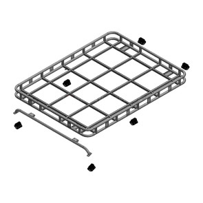 Safety Devices Explorer Roof Rack 90 / 110 With Roll Cage - Full Rail