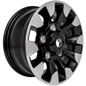 Limited Edition Diamond Cut Alloy Wheel - Black Gloss 16" 