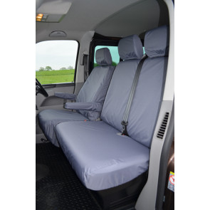 VW Transporter T5 Van (2010 to current) Driver's seat without armrests and double passenger seat Seat Covers