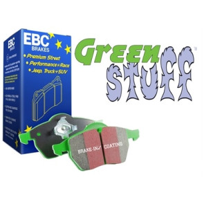 EBC Green Stuff Brake Pads suits Defender 90 - from 1994, Discovery 1 - with sensor and Range Rover Classic - up to 1985