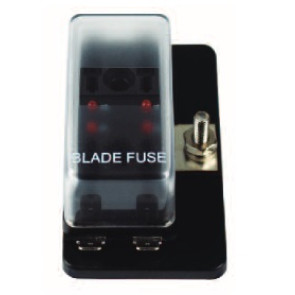 LED Standard Blade Fuse Holder - 4 Way