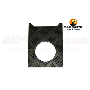 Mammouth 3mm Premium fuel filler surround plate for Defender 1983-2000 (black powder coated)