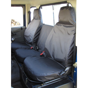 Land Rover Defender (1983 – 2007) Front Pair and middle seat Seat Covers
