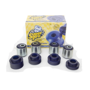 Superpro Land Rover Defender, Discovery, and Range Rover Classic Radius Arm Bushing Kit  with Castor Correction & 0.5 Degree Axle Adjustment (Front Kit)
