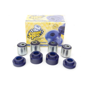 Superpro Land Rover Defender, Discovery, and Range Rover Classic Radius Arm Bushing Kit  with Castor Correction & 1.0 Degree Axle Adjustment (Front Kit)