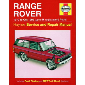 Haynes Workshop Manual for Range Rover