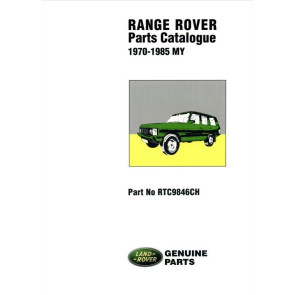 Range Rover Classic - 1970 - 1985 Parts Catalogue RTC9846CH