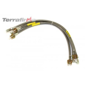 Terrafirma standard length stainless steel braided brake hose kit (Discovery 1 1994-1998 with ABS)