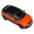 Die-cast 1:76 Range Rover Evoque Convertable Phoenix Orange