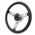 Exmoor William Black Leather Spoked 15" steering wheel choice of boss