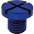 Coolant Overflow Container Bleed Screw - Blue
