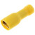 Pre-Insulated Terminal Yellow 6.3mm Female x 100