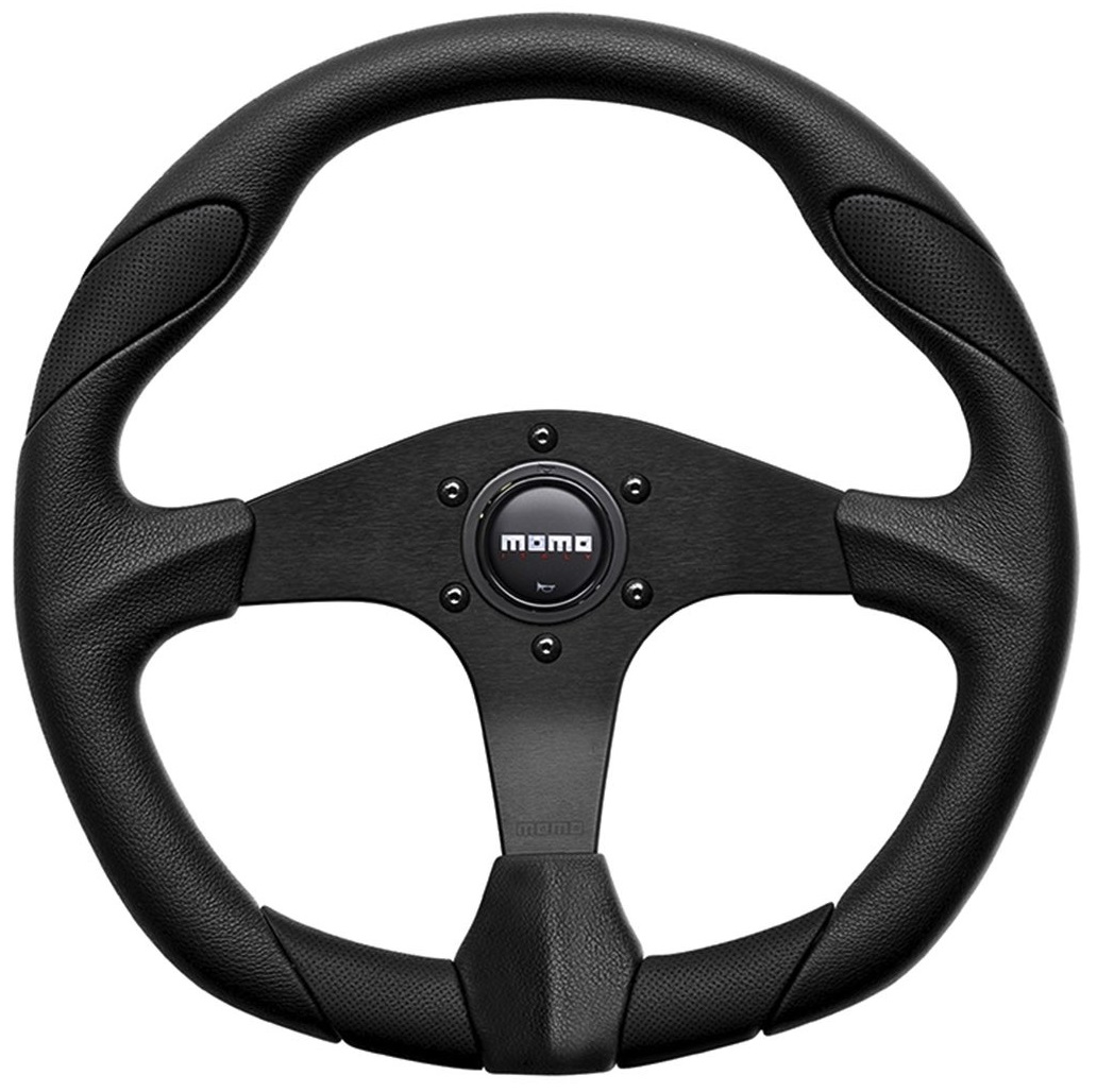 Volante racing a calice TIPO 4 vero camoscio nero 350mm tipo Momo